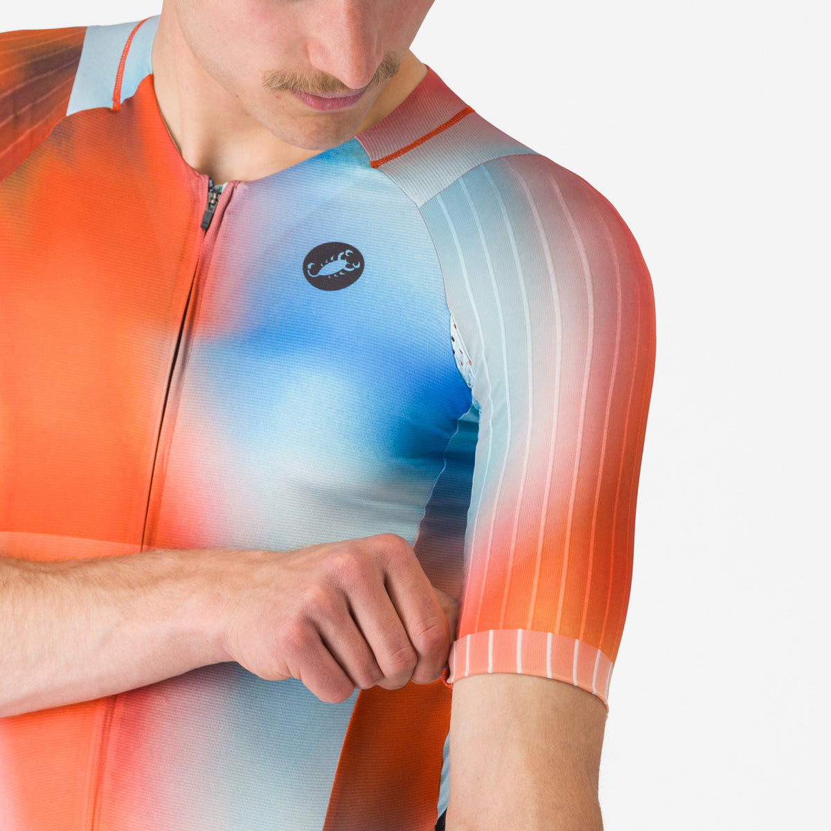 Castelli Free Sanremo 3 Suit Short Sleeve Paprika Sky | Cycling Gears Hub