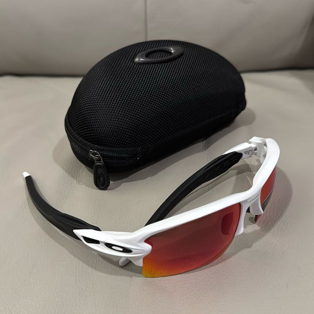 Oakley Flak Xs Polished White Prizm Field