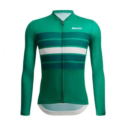Santini Eco Sleek Bengal Men's Cycling Jersey (Green) | Cycling Gears Hub
