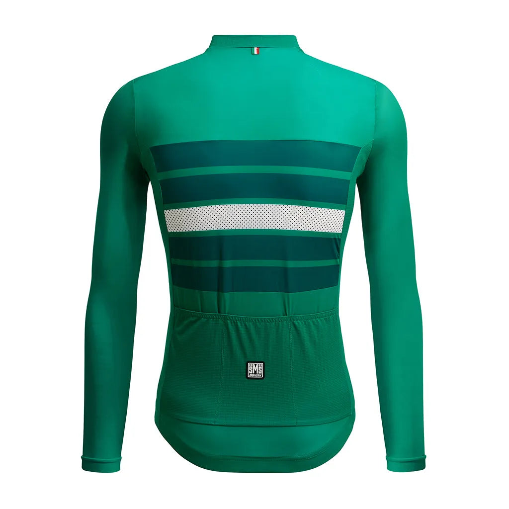 Santini Eco Sleek Bengal Men's Cycling Jersey (Green) | Cycling Gears Hub