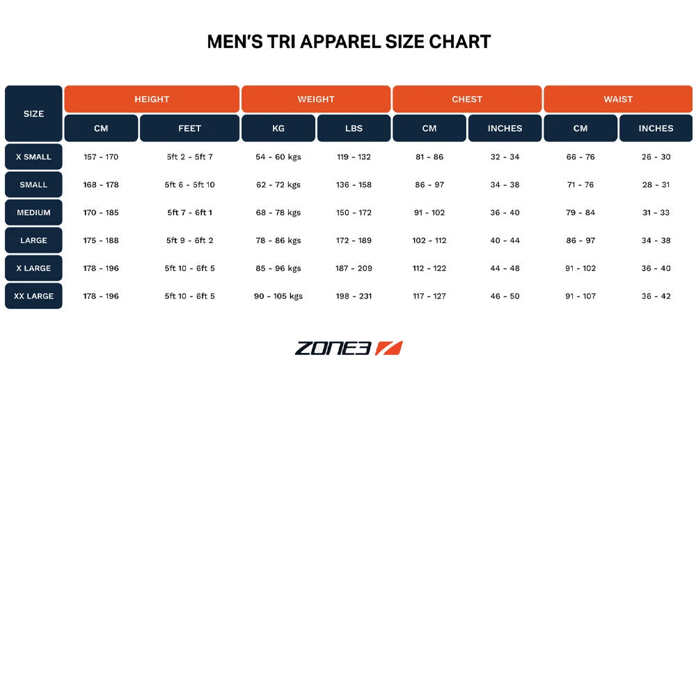 Zone3 Activate Plus Sleeveless Tri Suit Black - Men's Full Length Trisuit with Waffle Back Panel | Cycling Gears Hub
