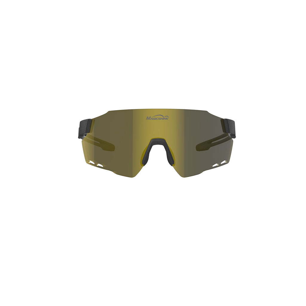 Magicshine Windbreaker Polarized Sport Sunglasses Gold Color