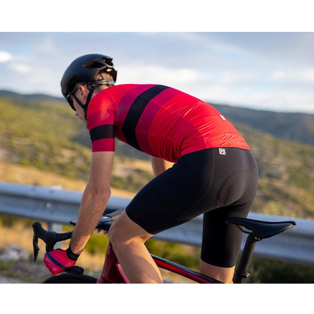 Santini Eco Sleek Bengal Mens Cycling Jersey (Red) | Cycling Gears Hub