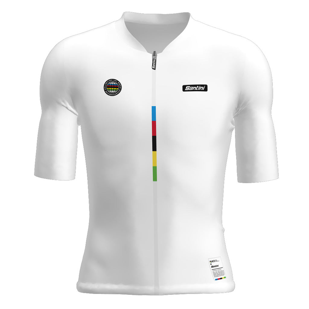 SANTINI UCI WC MONDO UNISEX JERSEY-WHT FS