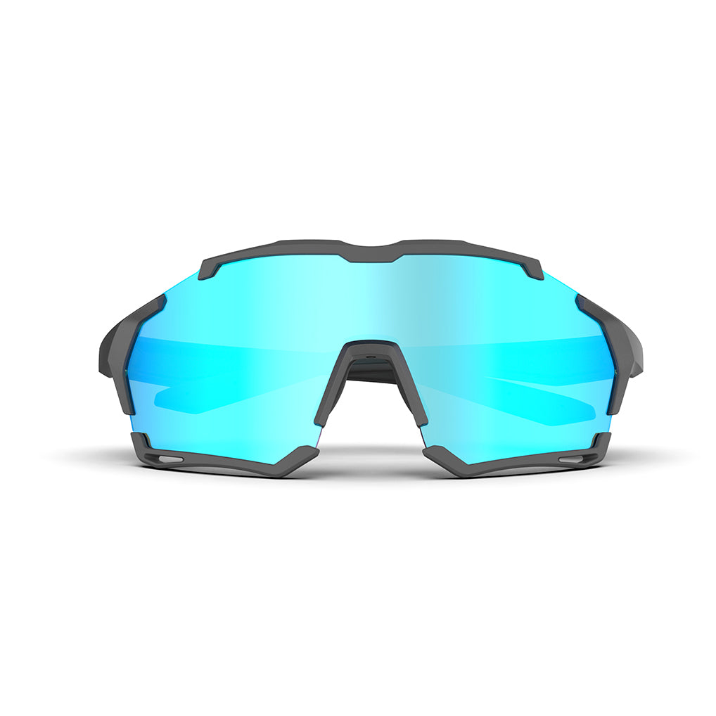 Magicshine Versatile Photchromic Sport Sunglasses Blue Black Frame