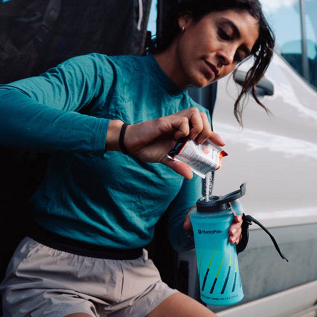 Hydrapak Skyflask Speed Handheld Bottle Color Malibu Blue| Cycling Gears Hub
