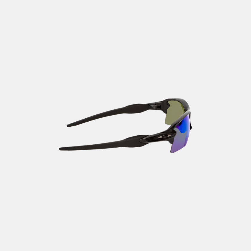 Oakley Flak 2.0 XL polished black sunglasses with Prizm Sapphire Iridium polarized lenses