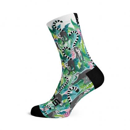 SOX Lemur Casual Crew Socks – Playful Everyday Crew | Breathable Comfort & Fun Design