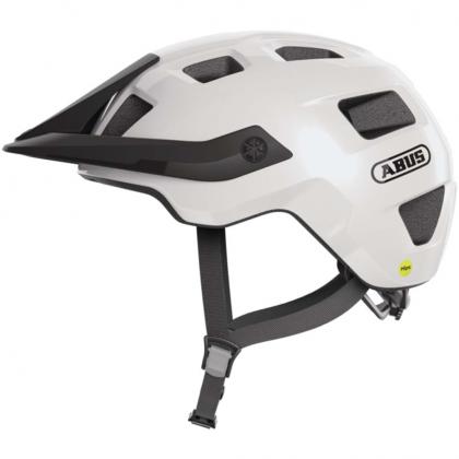 ABUS MoTrip Helmet – Shiny White | Lightweight Trail & MTB Cycling Helmet