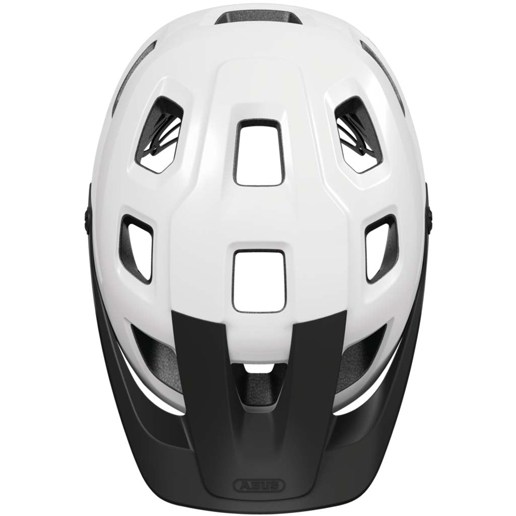 ABUS MoTrip Helmet – Shiny White | Lightweight Trail & MTB Cycling Helmet