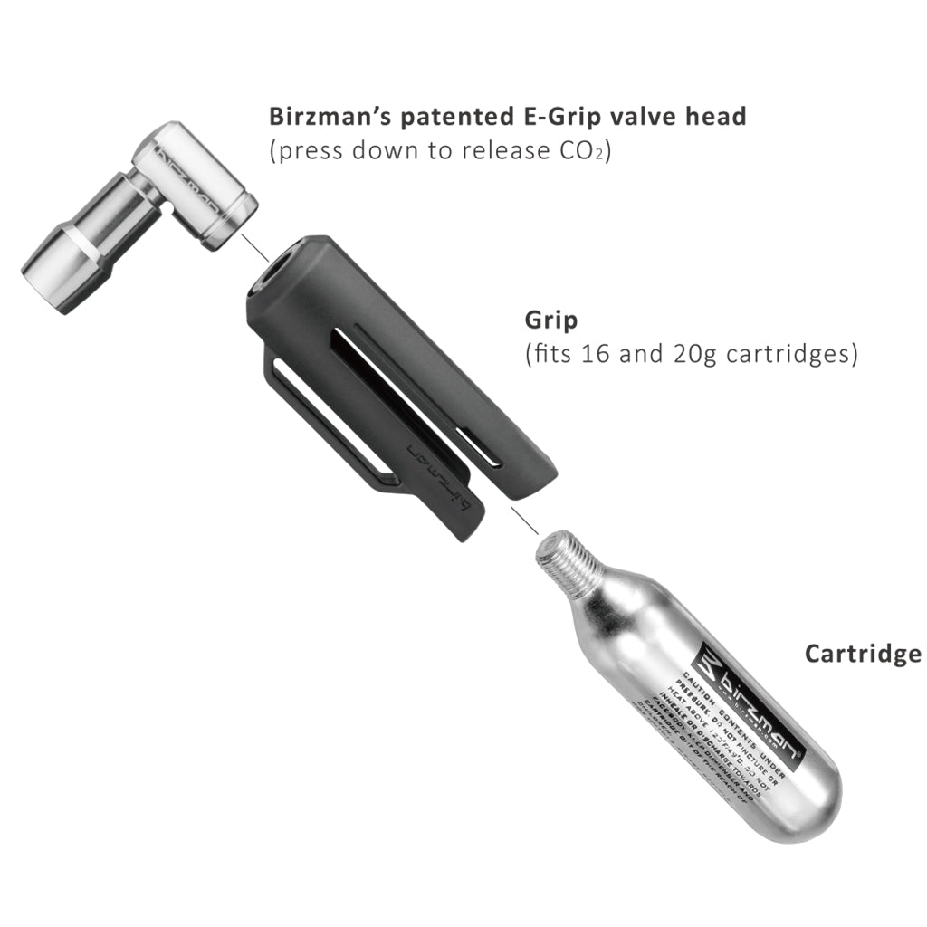 Birzman E-Grip Turn CO2 Inflator Set &Kit | Cycling Gears Hub