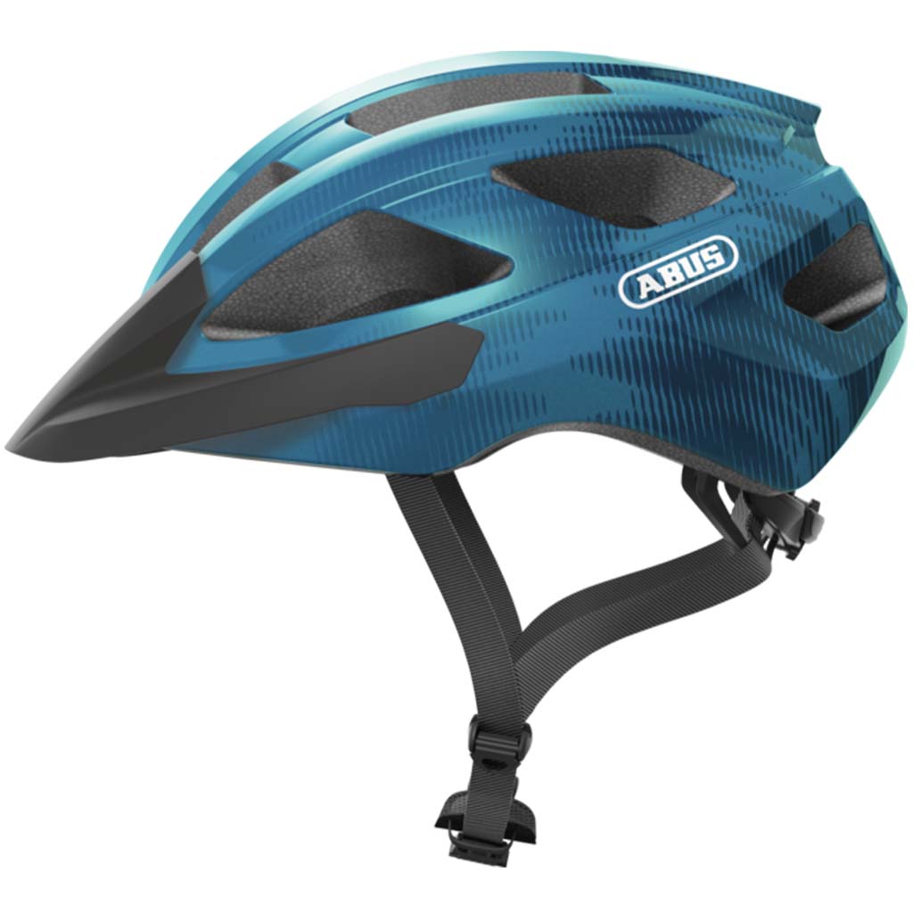 ABUS Macator Helmet – Steel Blue | Lightweight Road Cycling Helmet