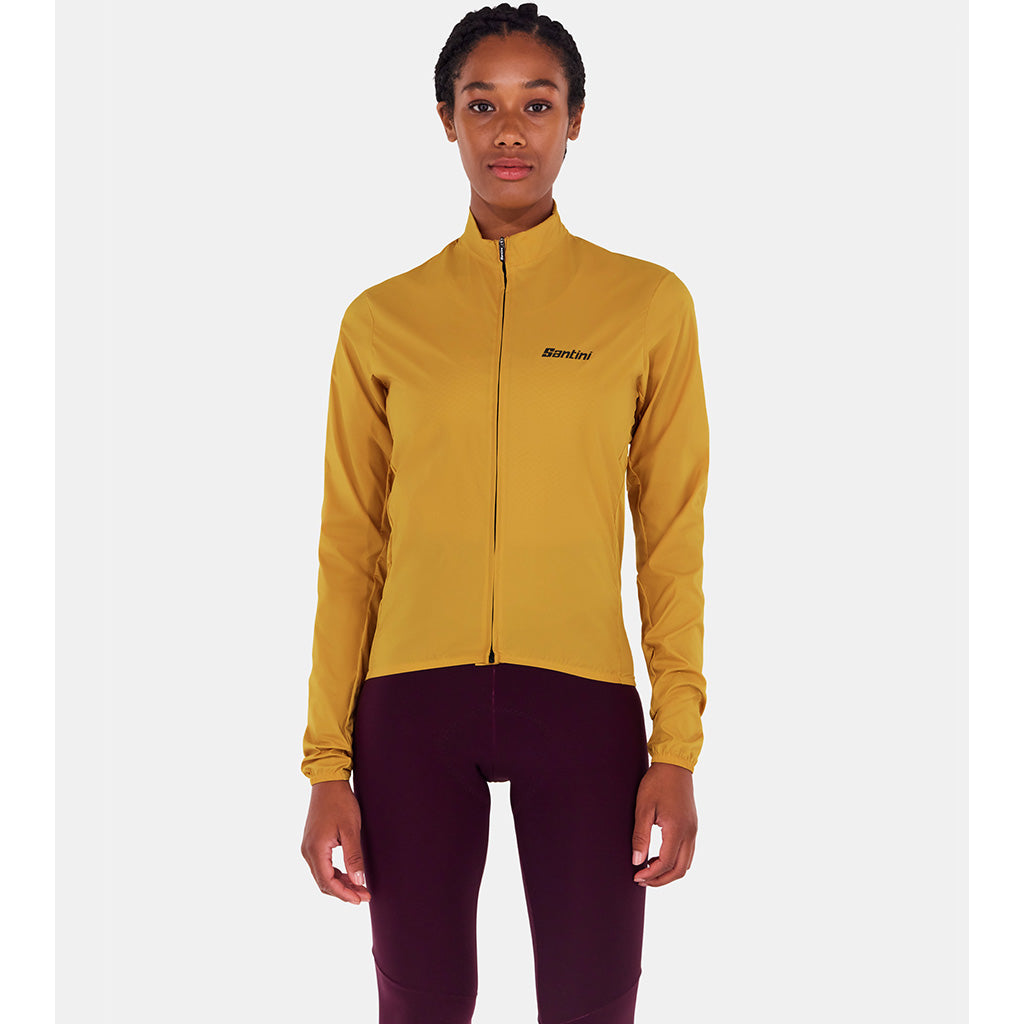 Santini Ready To Ride Unisex Cycling Jacket (Ochre) | Cycling Gears Hub