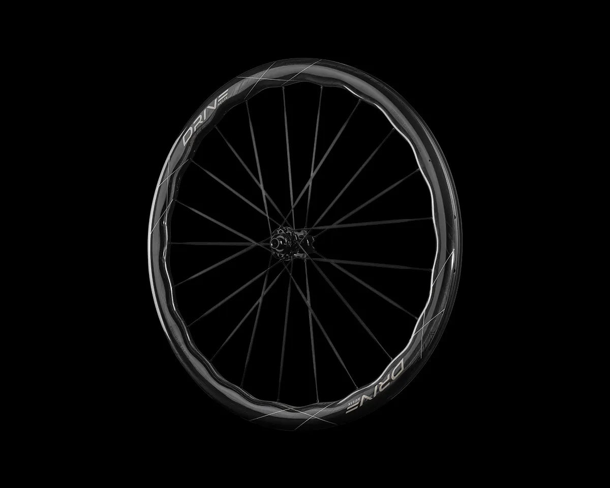 Elite Wheels Drive Helix 57D CS Carbon Disc Wheelset Shimano Hub| Carbon Spoke Aero Road Wheels | Cycling Gears Hub