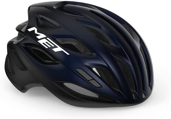 MET Estro MIPS Road Cycling Helmet (Glossy Blue Pearl Black) | Cycling Gears Hub