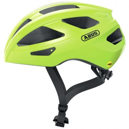 ABUS Macator MIPS Helmet – Signal Yellow | Lightweight Road Cycling Helmet with MIPS Protection