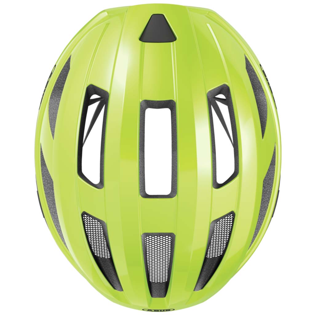 ABUS Macator MIPS Helmet – Signal Yellow | Lightweight Road Cycling Helmet with MIPS Protection