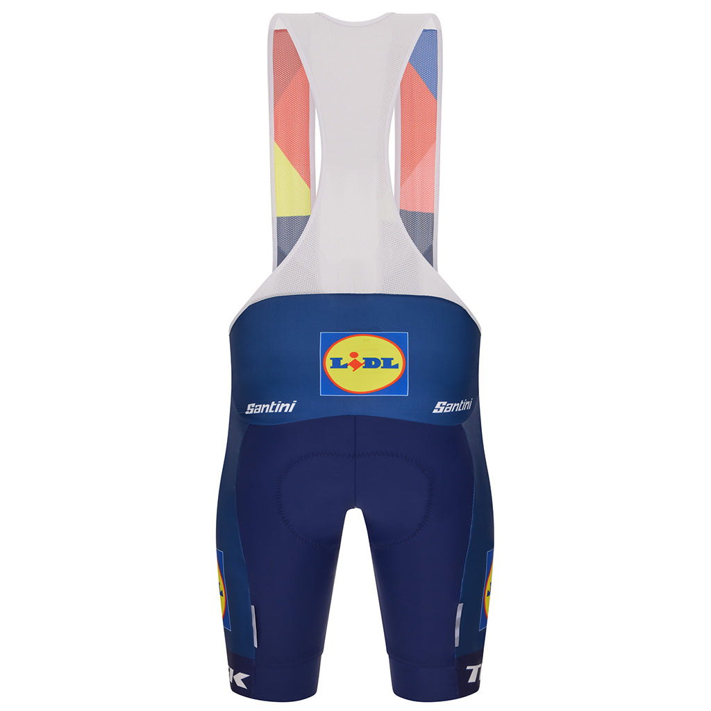 SANTINI LIDL-TREK FANLINE BIBSHORT-BLUE SZ-L
