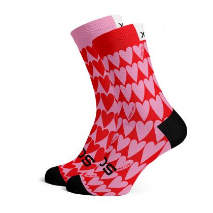 SOX Hearts Casual Crew Socks – Playful Everyday Crew | Breathable Comfort & Stylish Design