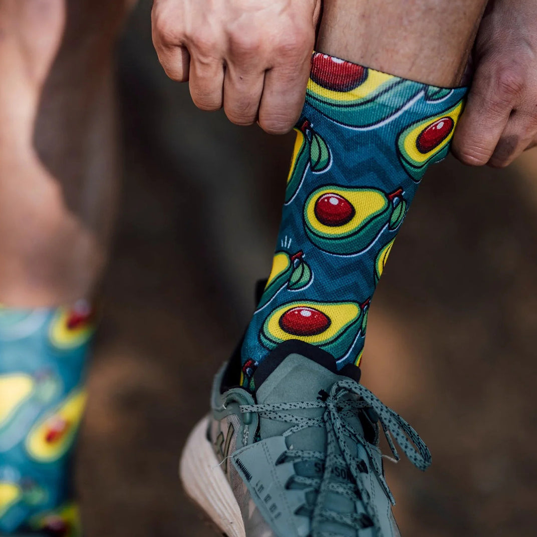 SOX Avocado Running Crew Socks – Performance Crew | Breathable Comfort & Athletic Support