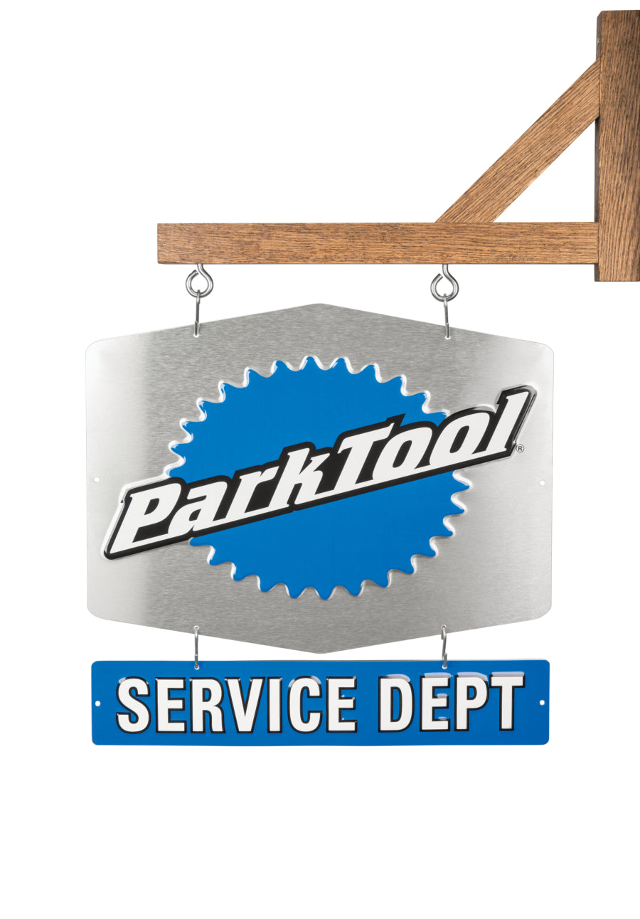 Park Tool SDS-1 Service Department Sign - Single-Sided Aluminum Bike Shop Sign