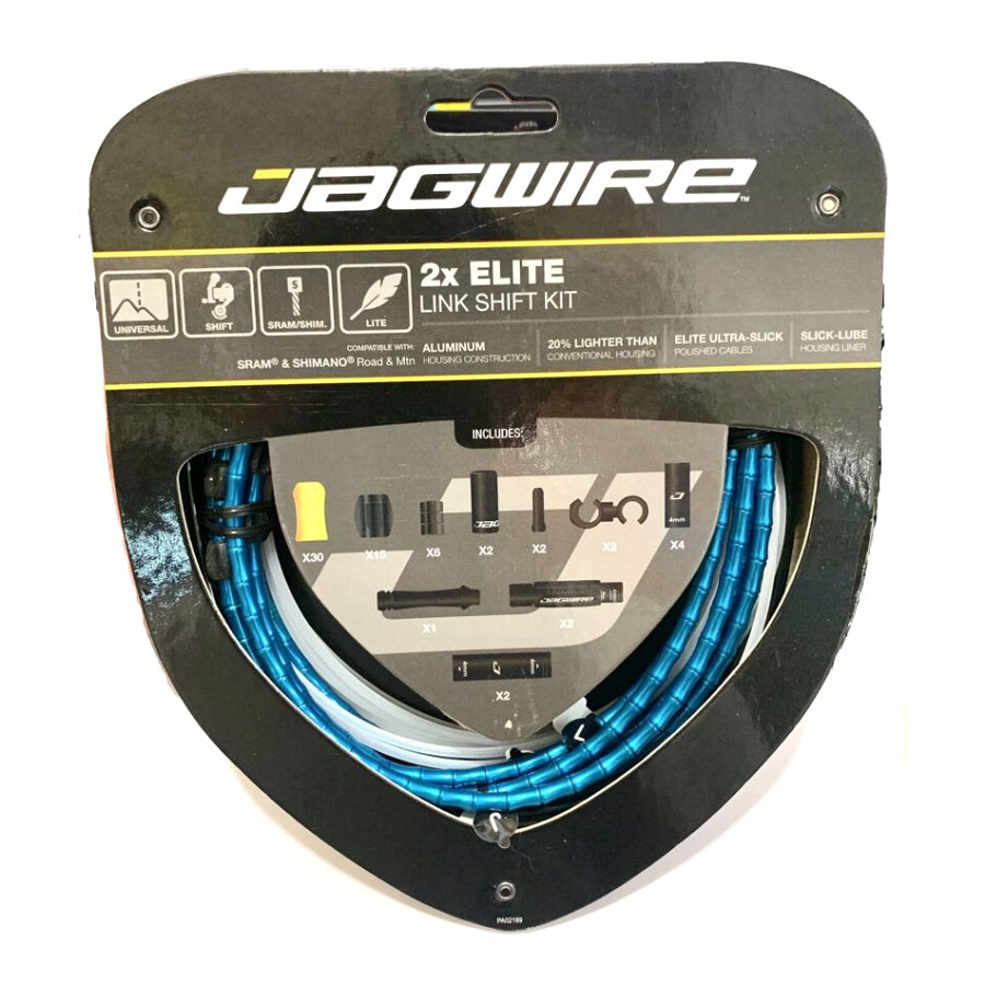 Jagwire 1x Elite Link Shift Housing Color-Blue/Red/White| Cycling Gears Hub