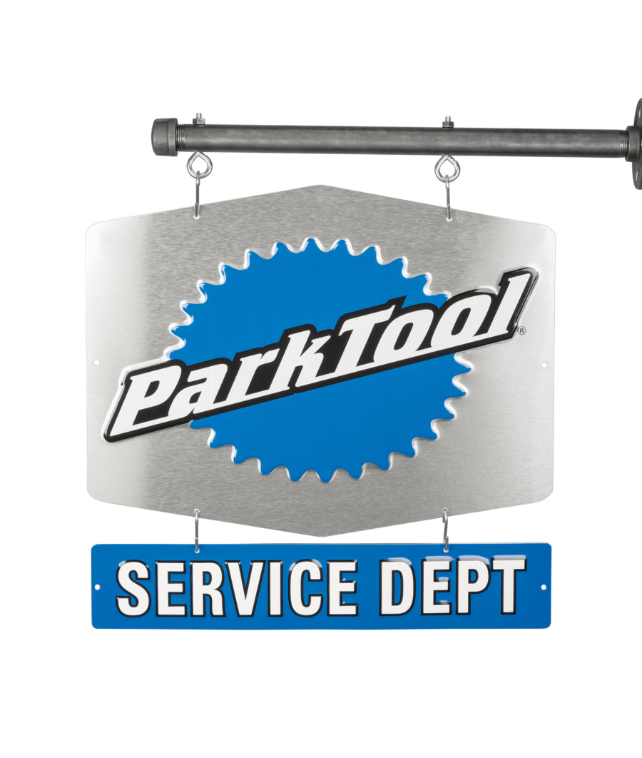 Park Tool SDS-1 Service Department Sign - Single-Sided Aluminum Bike Shop Sign