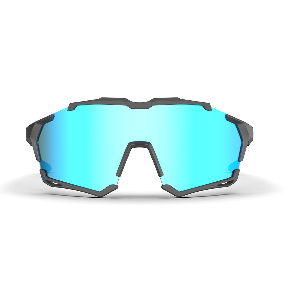Magicshine Versatile Photchromic Sport Sunglasses Blue Black Frame