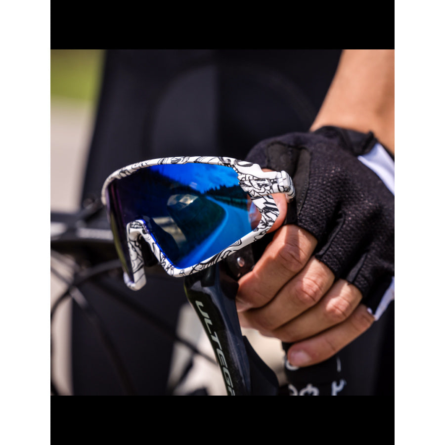 Gist NEXT Sport Sunglasses (Black/White) | Cycling Gears Hub