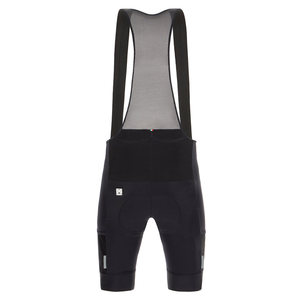 SANTINI GRAVEL BIBSHORTS BLACK SIZE-L
