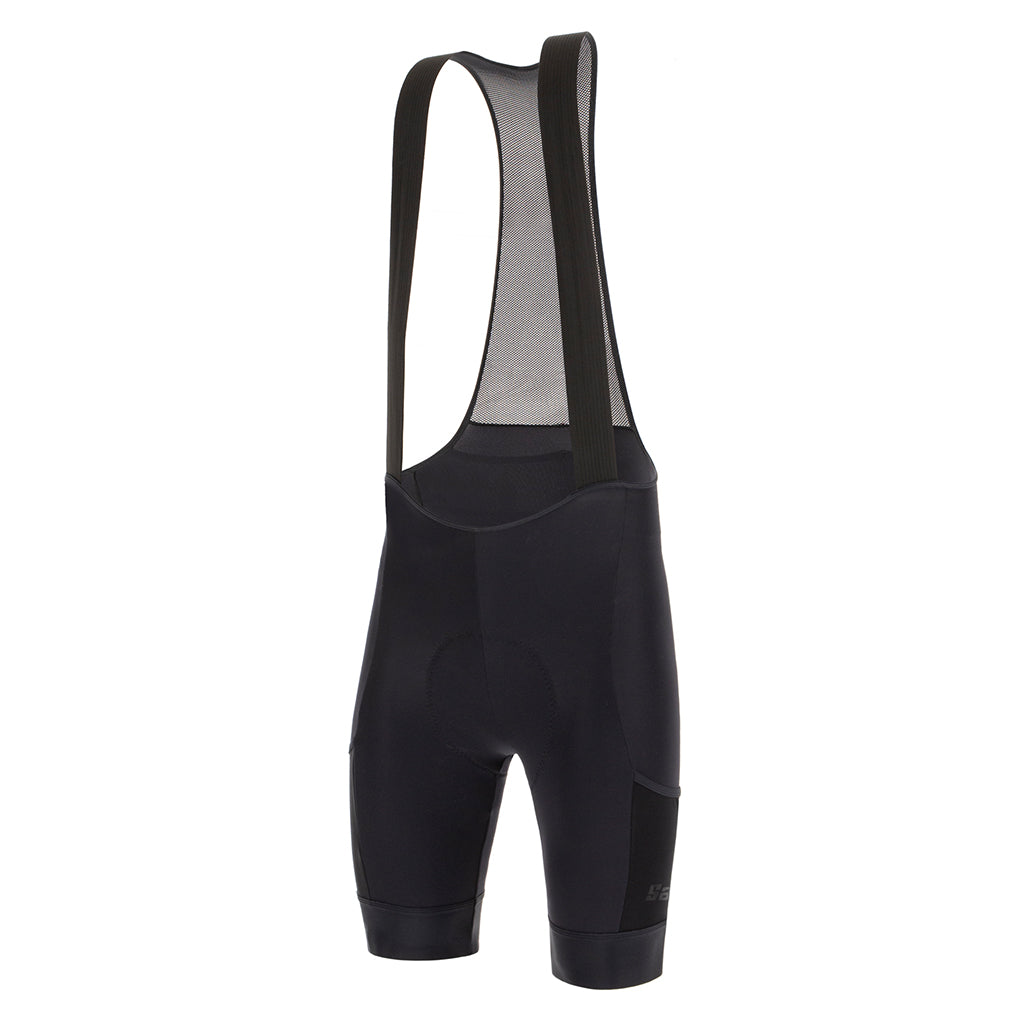 SANTINI GRAVEL BIBSHORTS BLACK SIZE-L