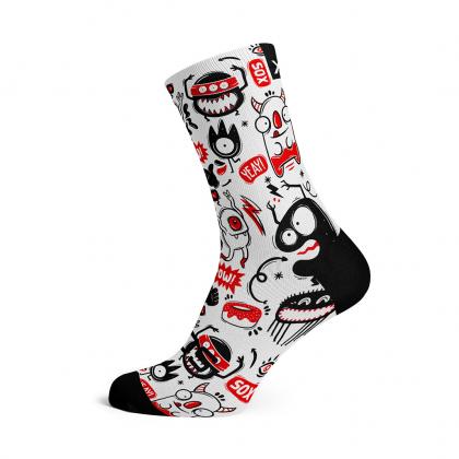 SOX Monster Casual Crew Socks – Playful Everyday Crew | Breathable Comfort & Fun Design