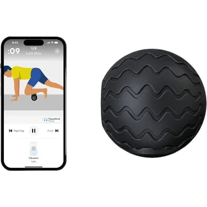 Therabody WaveSolo - Compact Vibrating Foam Roller for Muscle Recovery & Deep Tissue Massage - Black|Cycling Gears Hub