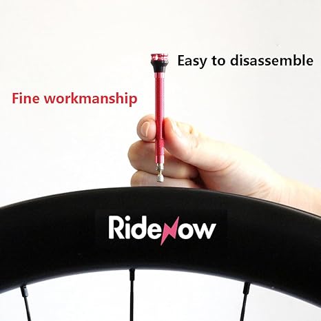 RIDENOW TUBELESS VALVE KIT (BLACK) ONLY 2