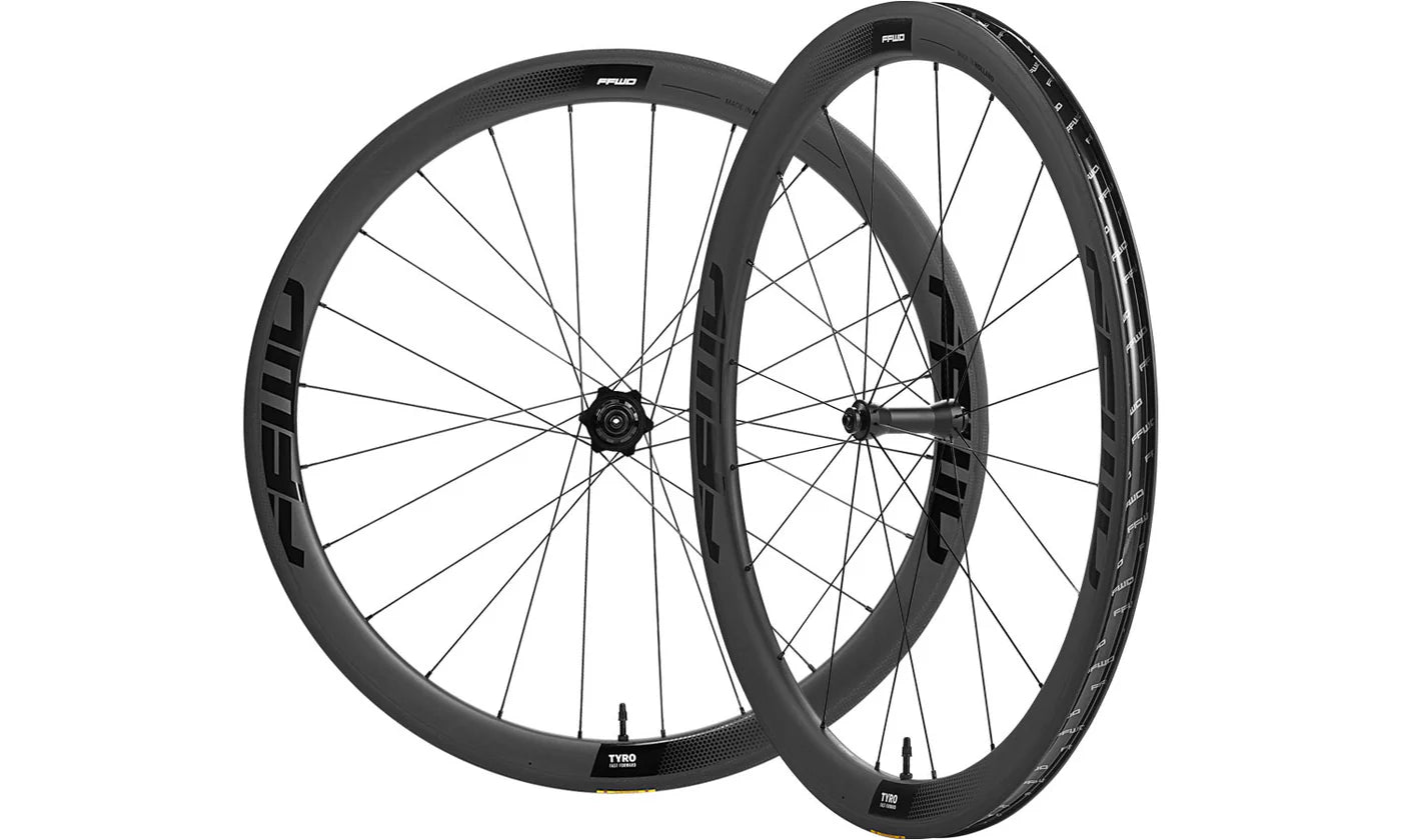 FFWD Tyro Carbon Tubeless Ready Rim Brake Wheelset - Shimano Grey Color| Cycling Gears Hub