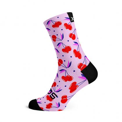 SOX Cherry Pink Casual Crew Socks – Vibrant Everyday Crew | Breathable Comfort & Stylish Design