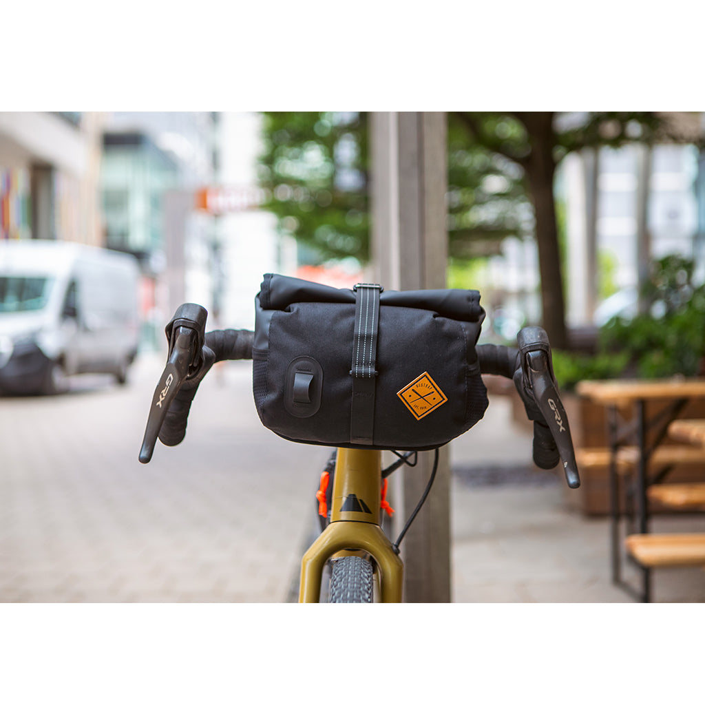 RESTRAP ROLLTOP CANISTER BAG-BLACK