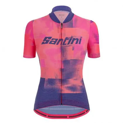 Santini Forza Women's Cycling Jersey (Atomic Orange) | Cycling Gears Hub
