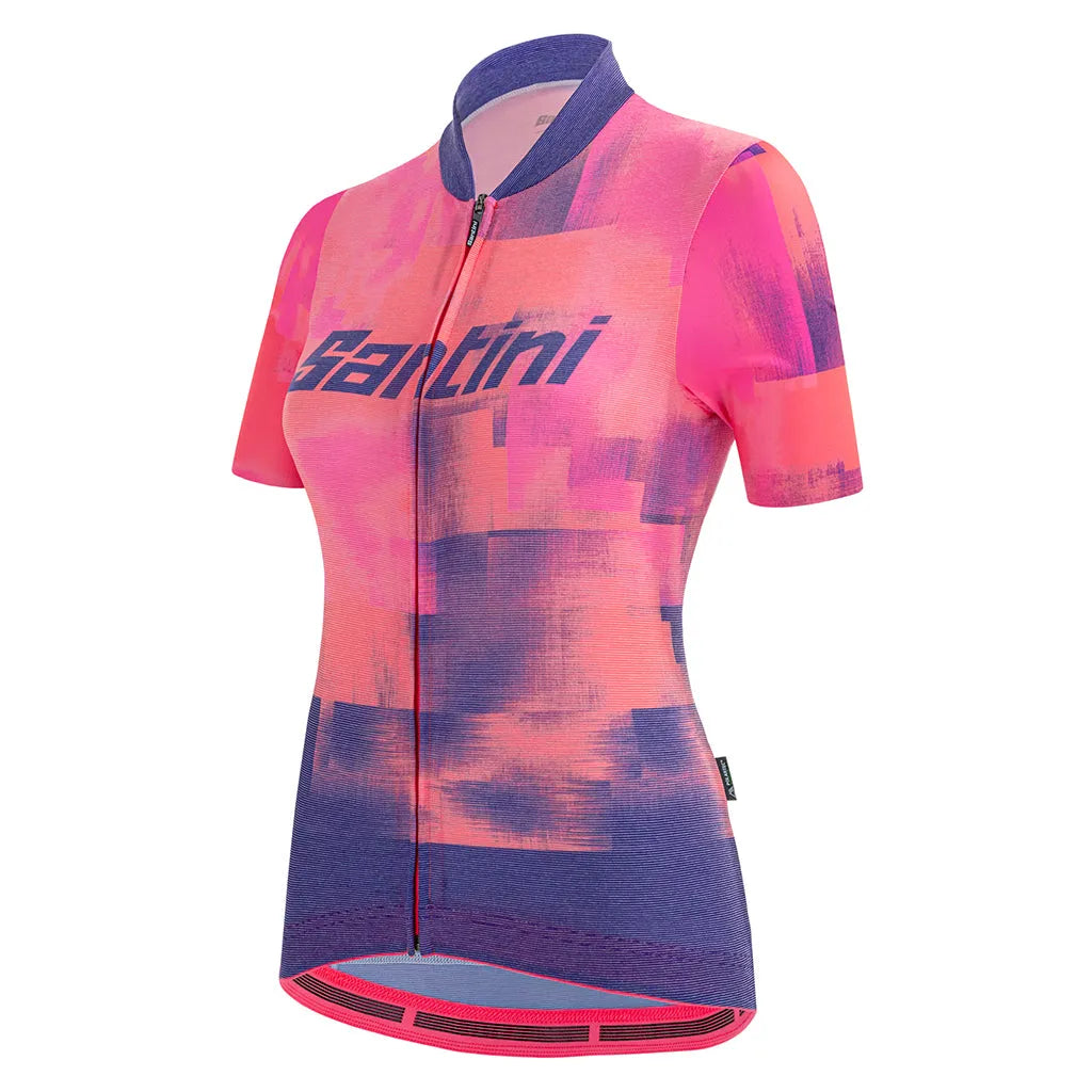 Santini Forza Women's Cycling Jersey (Atomic Orange) | Cycling Gears Hub