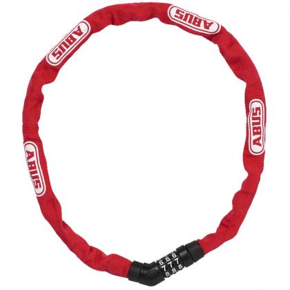 ABUS Steel-O-Chain 4804C/75 Chain Lock – Red | 75 cm Keyless Bicycle Chain Lock