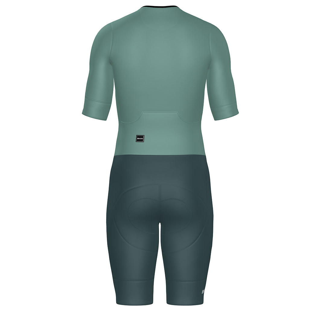 SANTINI WMN LEAF TRISUIT (SH.SL)-ACQUA FS
