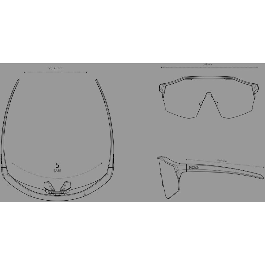 Kask Brand KOO Alibi Sunglasses Regular | Red Bull BORA Blue/Silver Red Mirror | Zeiss Lens | Cycling Gears Hub