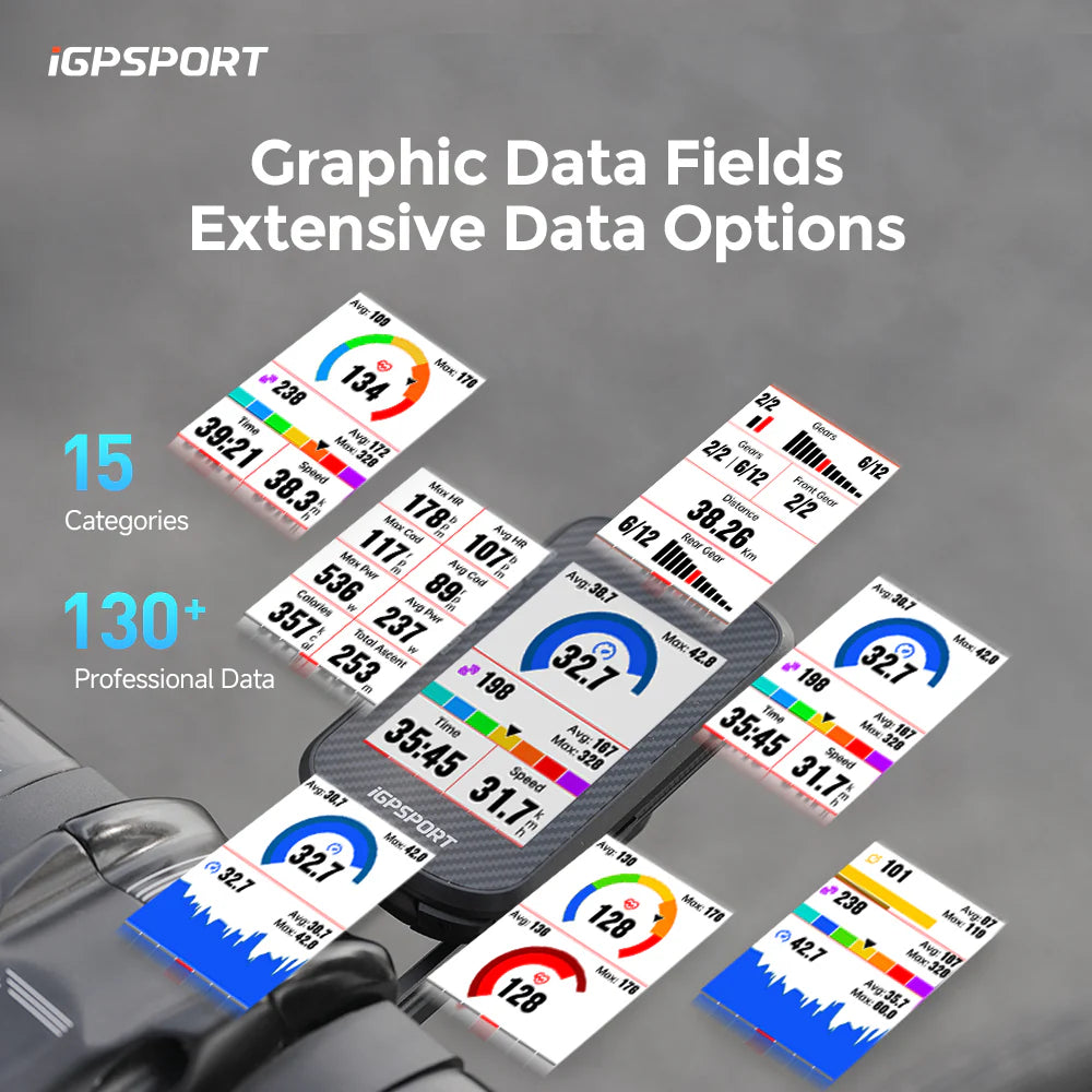 iGPSPORT BSC300T GPS Bike Computer | 2.4” Color Touchscreen with Offline Maps | Cycling Gears Hub