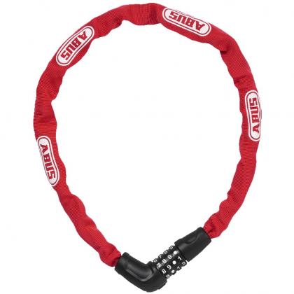 ABUS Steel-O-Chain 5805C/75 Chain Lock – Red | 75 cm Bicycle Security Lock with Combination
