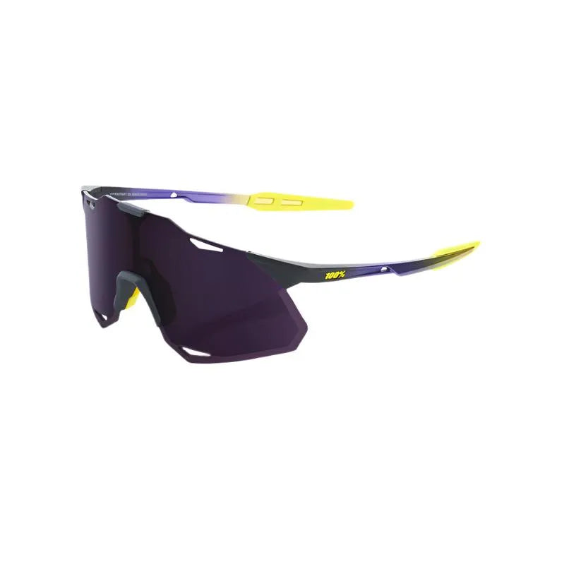 100% Hypercraft XS Sport Sunglasses (Dark Purple/Matte Metallic Digital Brights) | Cycling Gears Hub