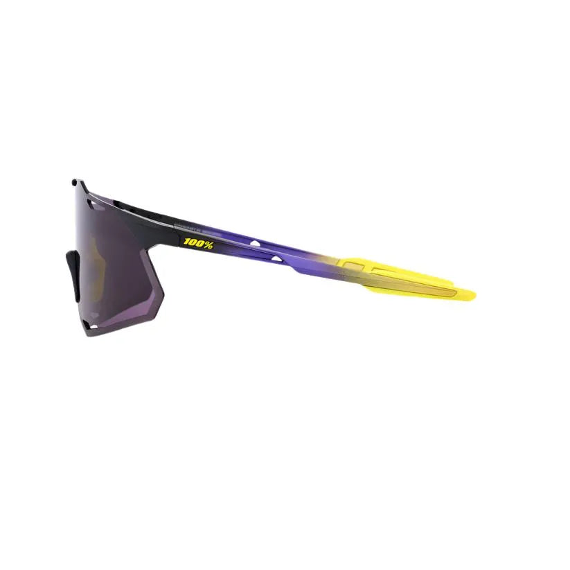 100% Hypercraft XS Sport Sunglasses (Dark Purple/Matte Metallic Digital Brights) | Cycling Gears Hub