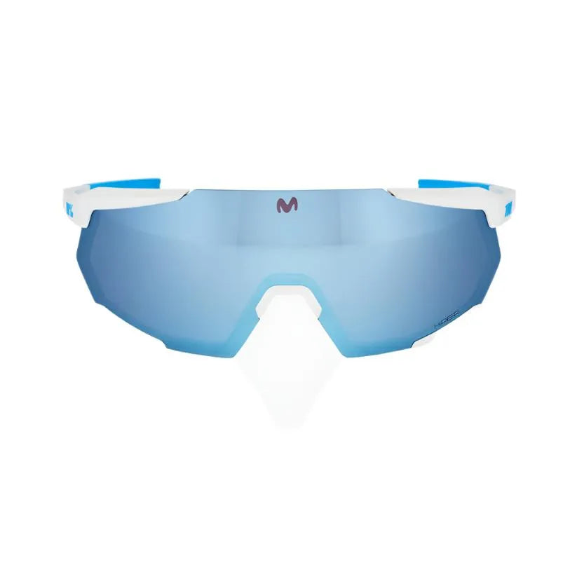 100% Racetrap 3.0 Sport Sunglasses (Blue Multilayer/SE Movistar Team White) | Cycling Gears Hub