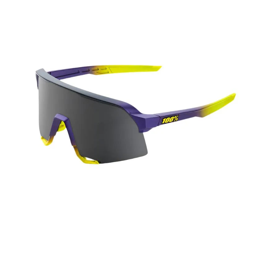 100% S3 Sport Sunglasses – Smoke Lens & Matte Metallic Digital Brights Frame (Pro-Level Performance)
