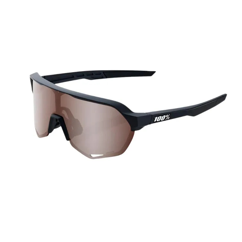 100% S2 Sport Sunglasses (Crimson Silver/Soft Tact Black) | Cycling Gears Hub