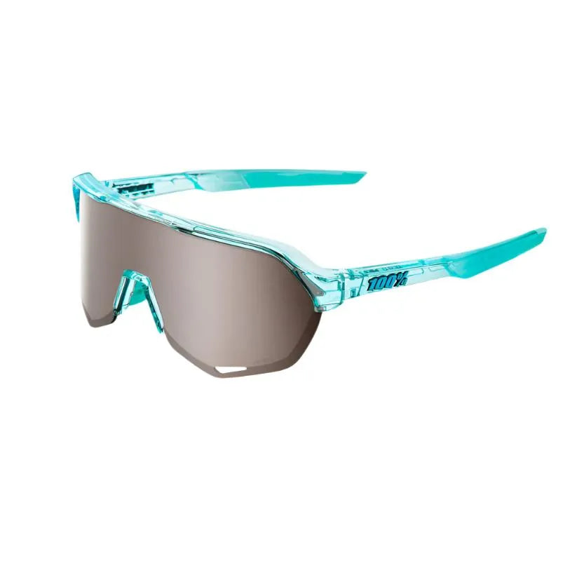 100% S2 Sport Sunglasses (Silver/Polished Translucent Mint) | Cycling Gears Hub